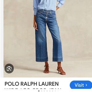 Polo Ralph Lauren Cropped Denim Flare Jeans